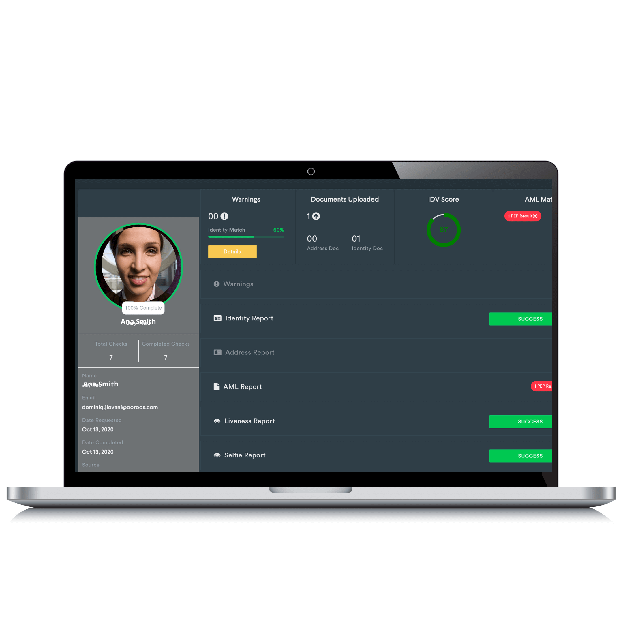 screenshot of KYC Hub